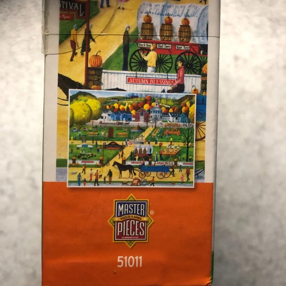 MASTERPIECES Town & Country 300 EZ-Grip Piece Puzzle ~HARVEST FESTIVAL~ COMPLETE